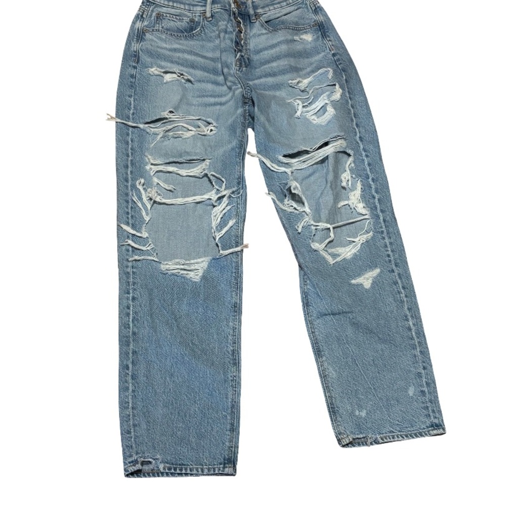 American Eagle Outfitters Blue Boyfriend Jeans Vintage Distressed